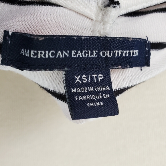 American Eagle Striped Open Back Swing Dress - Picture 11 of 12